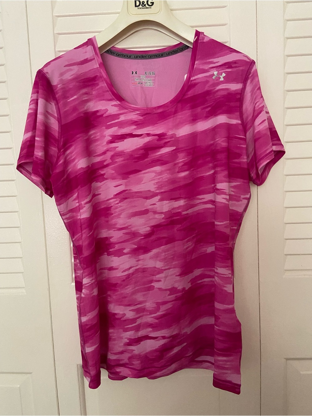 Under Armour Pink Camo Short-Sleeve Performance Tee